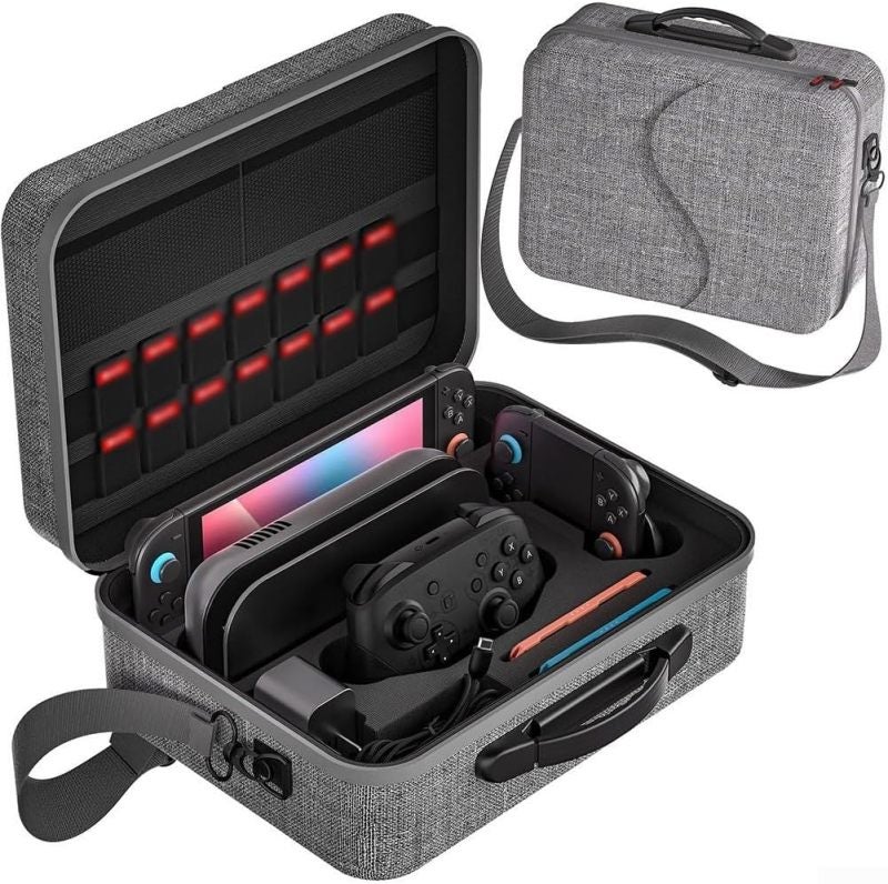Nintendo Switch 2 Storage Bag: High-Quality Nylon, Multiple Carrying Options - Ample Accessory Storage, Stylish Portable Travel Case for On-The-Go Gamers - Image 3