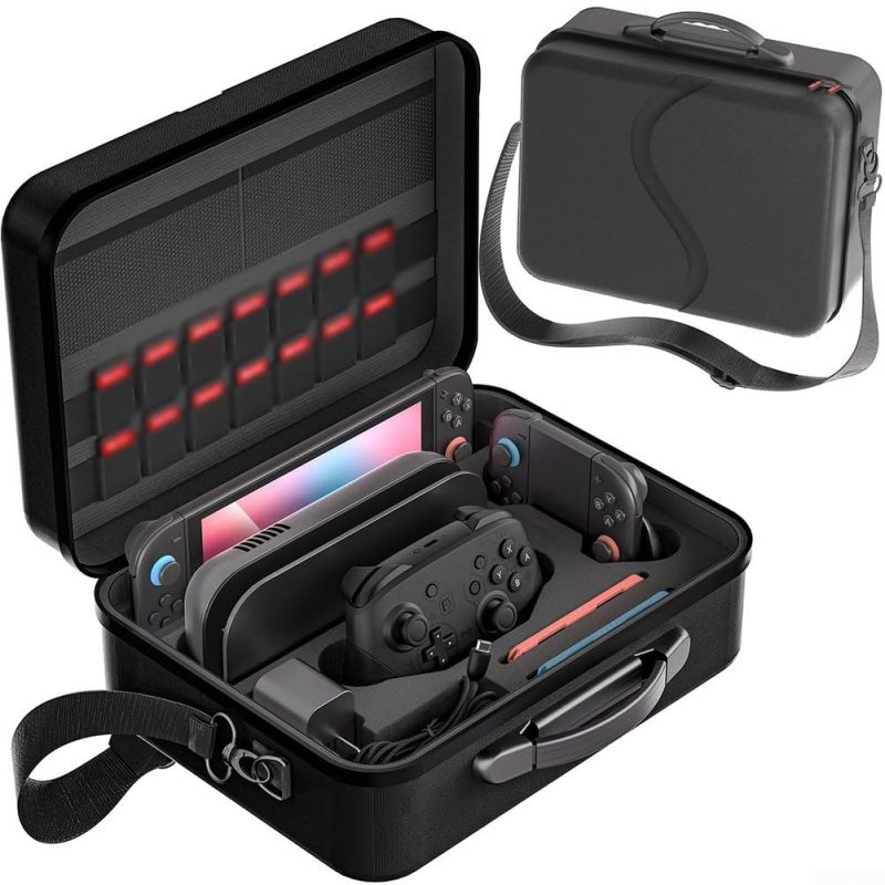 Nintendo Switch 2 Storage Bag: High-Quality Nylon, Multiple Carrying Options - Ample Accessory Storage, Stylish Portable Travel Case for On-The-Go Gamers - Image 1
