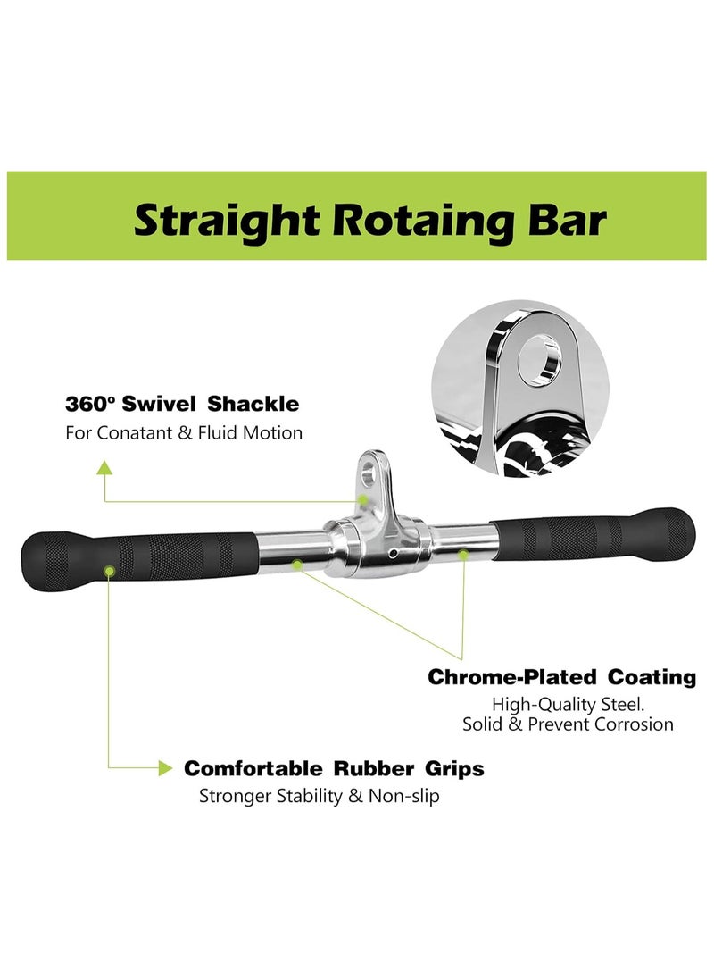 Generic Cable Machine Attachments LAT Pull Down Accessories for Home Gym, Pull Down Bar V Bar Cable Attachment, Tricep Press Down Bar Pulley System Machine  - Image 3