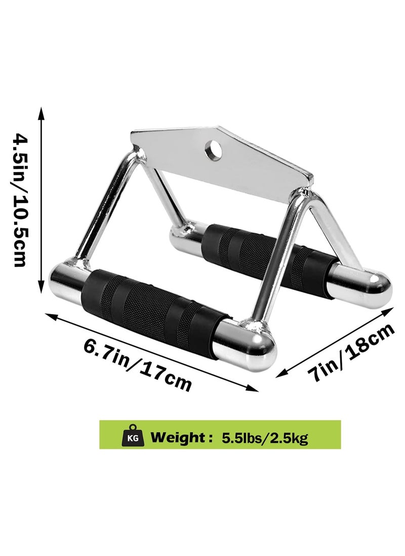 Generic - Cable Machine Attachments LAT Pull Down Accessories for Home Gym, Pull Down Bar V Bar Cable Attachment, Tricep Press Down Bar Pulley System Machine - Image 1