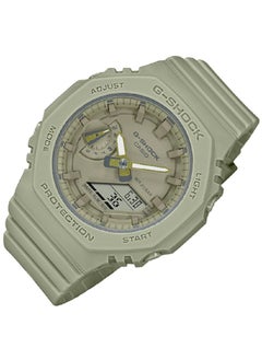 CASIO Casio Women Watch G-Shock Octagonal Smoky Monochromatic Stylish Solid Colors Analog Digital Brown Green Dial Resin Band GMA-S2100BA-3AD  - Image 2