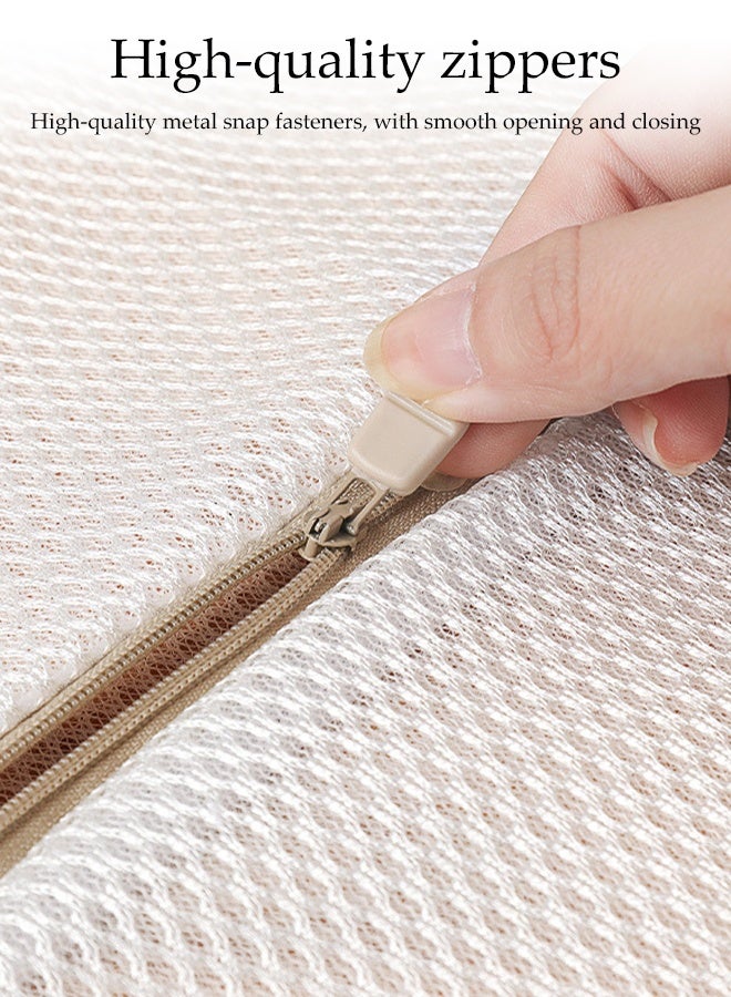 DUNISO 6 Pcs Mesh Laundry Bags,Thickened Fine Mesh Wash Bags Set for Delicates with Zipper, Lingerie Bags for Washing Delicates,for Jeans,Blouse,Stocking,Bra,Underwear - Image 4