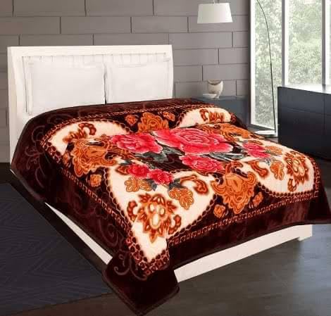 Bezzilish Home Bezzilish Home Luxurious Blanket Double Bed for Heavy Winter Mink Blanket Lightweight Specially for Diwali Gift Size 220 X 240 Cm Pack of 1 Multicolor 019 