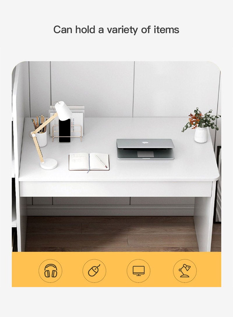 شاربدو مكتب شاربدو المنزلي، مكتب كمبيوتر بسيط مع أرفف تخزين مفتوحة 132*40*120 سم - Image 4