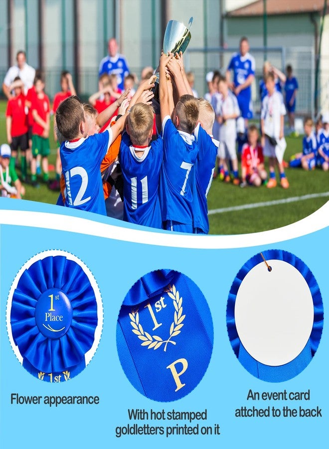 MTLEE Award Ribbon Victory Rosette Set 1st 2nd 3rd 4th 5th 6th Place Multicolored Award Contest Winner Ribbon for Competition Sports Event School Contests, 6 Pack(6 Pcs) - Image 3