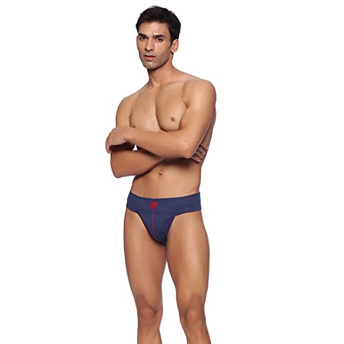 omtex Athletic Neo Stretchable Supporter Back Covered with Cup Pocket, Ideal for Workout and Sports Quick Dry Moisture Wicking Underwear Navy Blue - Large - Image 5
