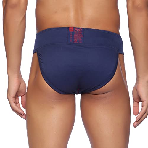 omtex Athletic Neo Stretchable Supporter Back Covered with Cup Pocket, Ideal for Workout and Sports Quick Dry Moisture Wicking Underwear Navy Blue - Large - Image 4