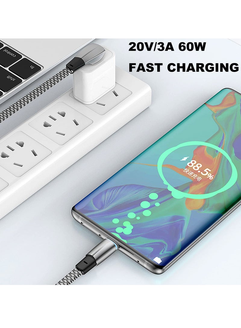 KASTWAVE كابل USB C من سامسونج لشحن سريع بزاوية 90 درجة - Image 2