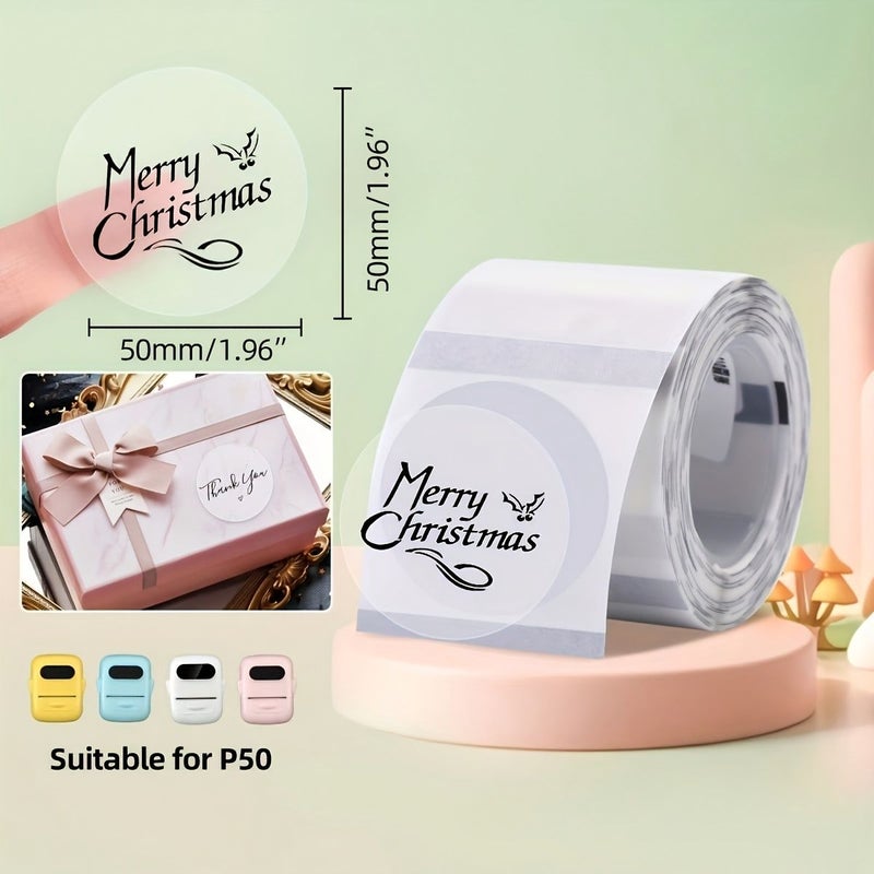 2 Rolls 4030 1 Transparent 1 Laser 460pcs Address Label Sticker Sheet Assorted Sizes 50x50mm 150 Sheets 40x30mm And 50x30mm 230 Sheets For Portable Printers Home Office Holidays - Image 4