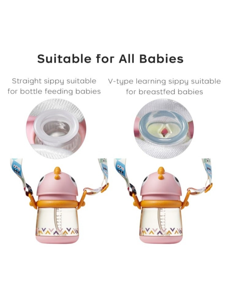 Baby Care Sippy Cups for 6+ Months Baby, Baby Cup 300ml, Spill Proof Sippy Cup for Baby Toddlers & Kids, PPSU, BPA Free - Image 5