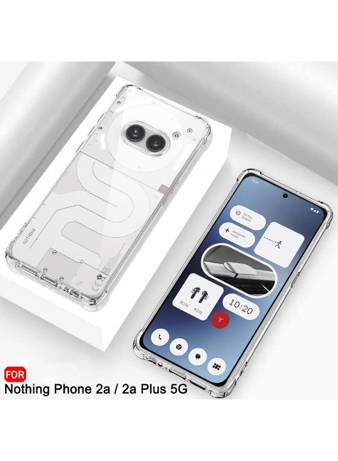 Transparent Crystal Clear Back Cover Case For Nothing Phone 2a / 2a Plus 5G| Shockproof Soft TPU Case | Cushioned Edges for Ultimate Protection Back Case for Phone 2a 5G (TPU, Transparent) - Image 2