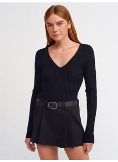 10504 V-Neck Ribbed Sweater Black - pzsku/ZBAAEA97DA735B1A58DDCZ/45/_/1740048477/cc02e22a-c375-459f-a880-fd164a14d858