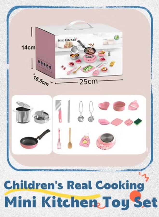 JS-Kids' Real Cooking Mini Kitchen Toy - Image 4