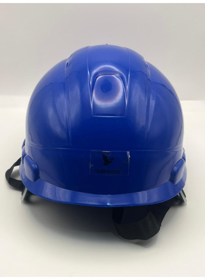 TEAKWOOD Ratchet Safety Helmet, Blue - Image 3