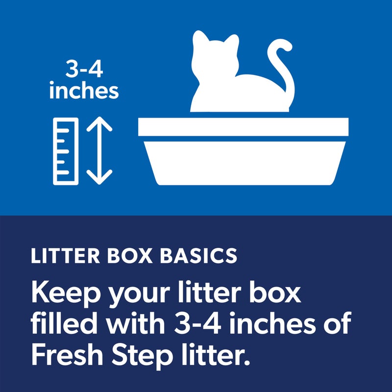 Fresh Step Clean Paws Cat Litter With Febreze Freshness, Multi-Cat Low-Tracking Clumping Litter With Guaranteed Odor Control, 22.5 lb. Box - Image 5