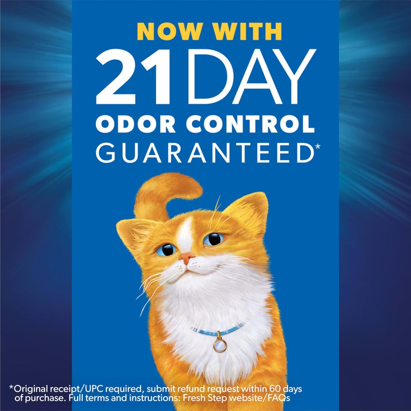 Fresh Step Clean Paws Cat Litter With Febreze Freshness, Multi-Cat Low-Tracking Clumping Litter With Guaranteed Odor Control, 22.5 lb. Box - Image 3