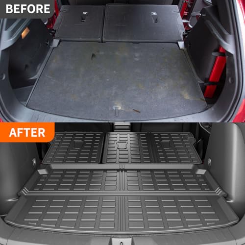 powoq Trunk Mat Compatible with 2021-2025 Chevy Trailblazer Backrest Mat (Only for Upper Deck) Replacement for 2021 2022 2023 2024 2025 Chevy Trailblazer Accessories (Trunk Mat+Backrest Mat) - Image 3