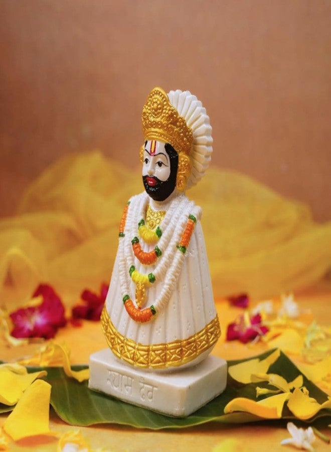 Servdharm Khatu Shyam Ji Murti for Home and Gifting | 5.9" Resin Baba Baba Khatu Shyam Ji Idol Statue | Decorative Showpiece for Pooja and Home Decor - Image 3