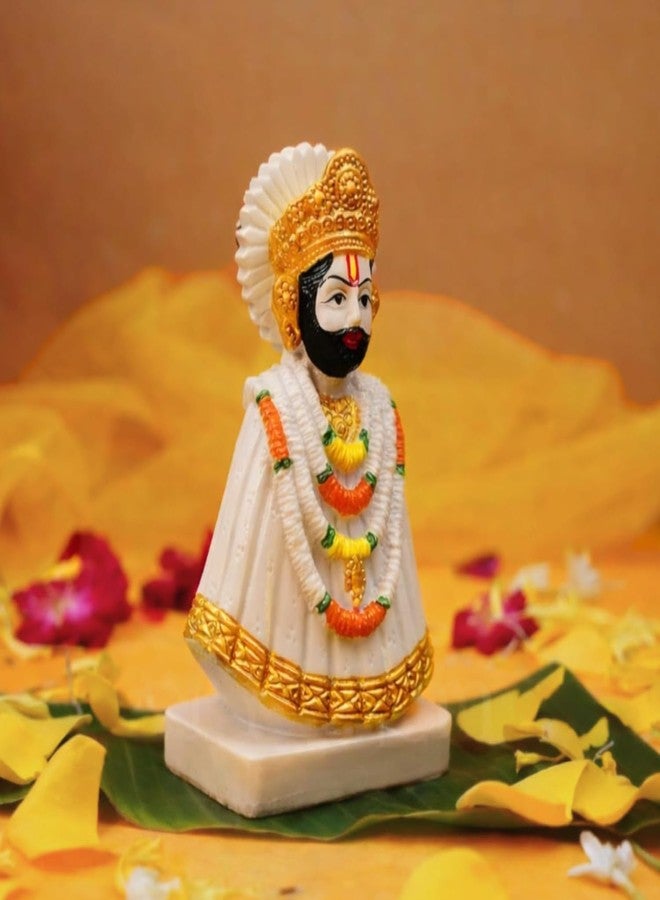 Servdharm Khatu Shyam Ji Murti for Home and Gifting | 5.9" Resin Baba Baba Khatu Shyam Ji Idol Statue | Decorative Showpiece for Pooja and Home Decor - Image 2