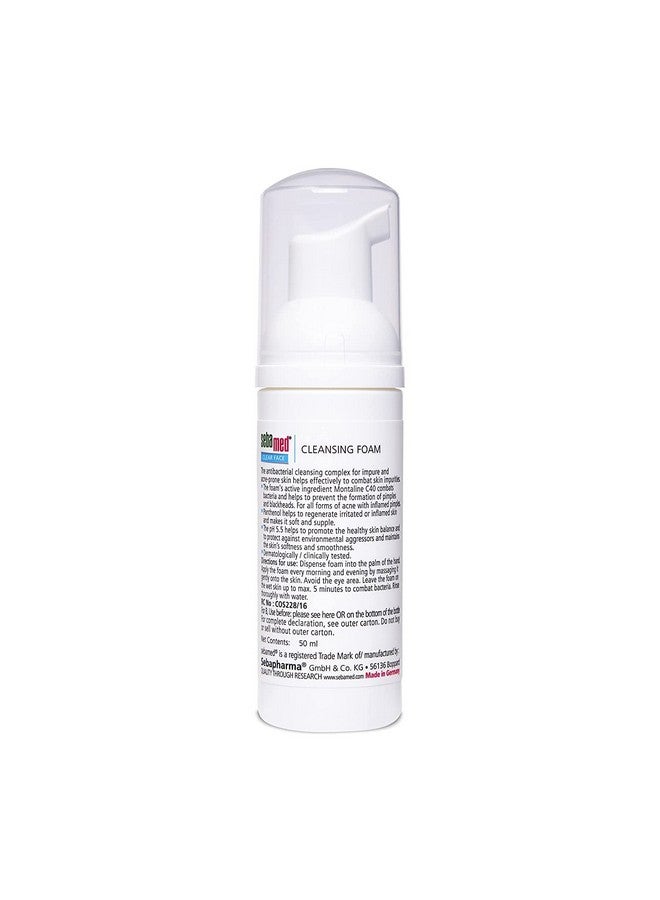 Sebamed Clear Face Cleansing Foam For Acne Prone Skin, Ph 5.5 I Combats Pimples & Blackheads, Gentle & Effective Deep Pore Cleansing, Best For Men & Women L Oil Free L Non Drying, 50 Ml - Image 2