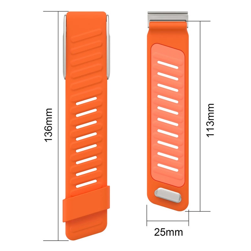 Bluejw Premium Silicone Sport Wristband for WHOOP 5.0 - 25mm Replacement Watch Strap with Secure Snap Buckle - Image 4