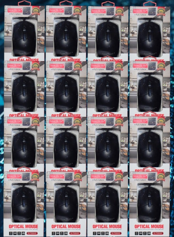 SmarTLink 16 Pieces SmarTLink Optical Mice The Wired Professional Cool Mouse SL7006MS - Image 1