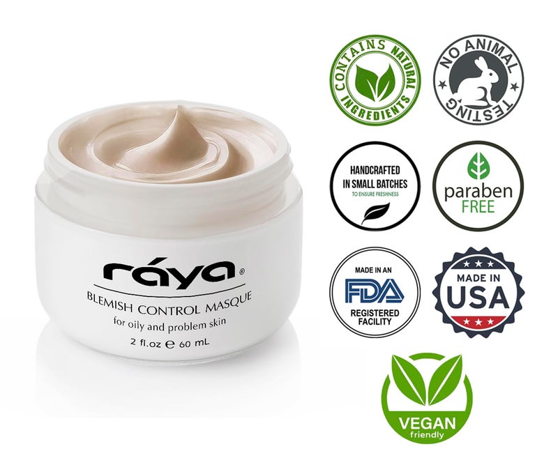 Raya Blemish Control Masque (709) | European Facial Treatment Mask for Oily and Break-Out Skin | Helps Calm Inflammations and Minimize Pores - Image 4