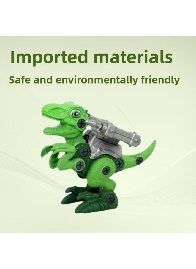 null - Puzzle DIY Disassembly Science And Education Model Static Dinosaur Raptor With Launcher Children's Toys-Color:Unicorn Dragon - Image 1