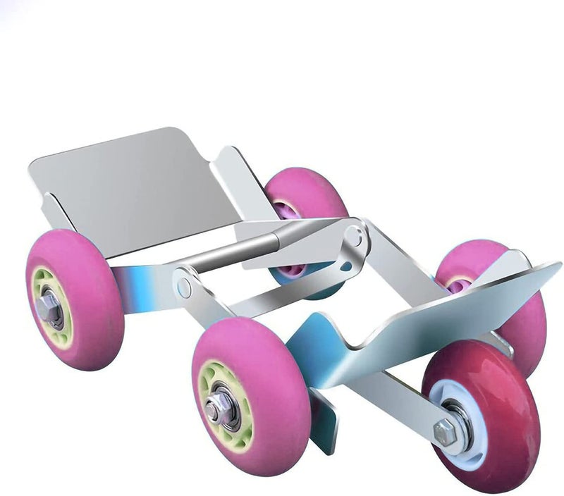 MLD Roller Mover Furniture Movers Flat Tire Booster Trolly Emergency Tire Roller Move Tool with 5 Wheels for Heavy Duty Bicycle Motorcycle Tricycle (Metal,Multicolour) Pack of-1