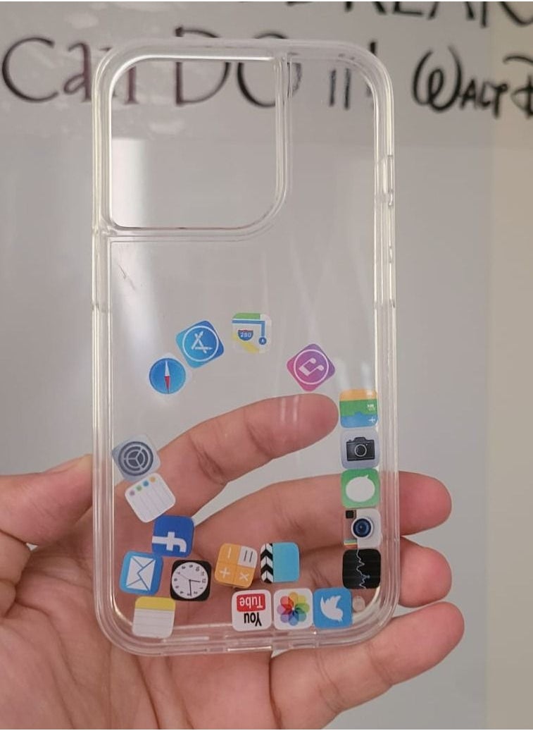 Creative Creative Case for Iphone Q series from Iphone 13 pro  Clear Hard Silicone  - Image 1