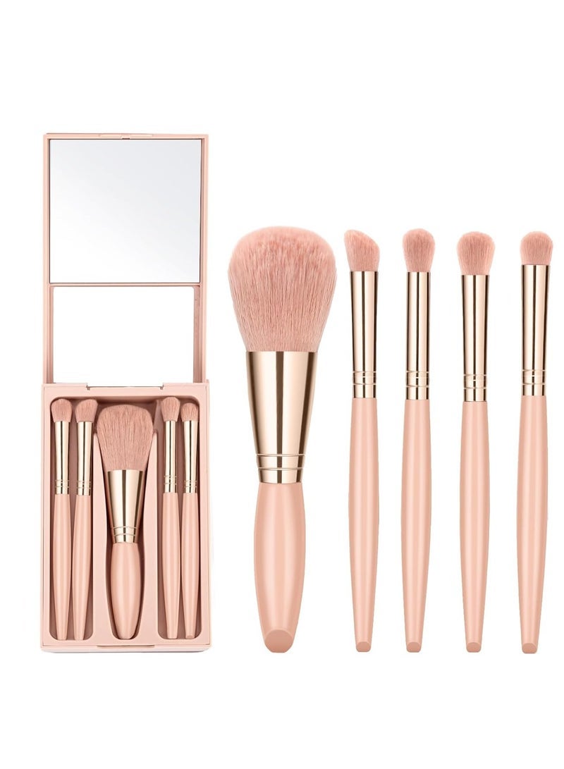 general travel makeup brush set，travel size makeup brushes，travel small makeup brush set， makeup brush travel case， mini makeup brushes travel set, travel make up brushes set - Image 1