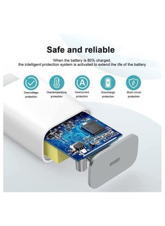oem Original 20W PD Power Adapter USB Type C Charger Adapter For iPhone 11 Pro XR X XS Max 8 Plus Fast Charging EU Plug Travel Charger for Apple Power Adapter 2 PIN EU PLUG white For Iphone  - Image 3