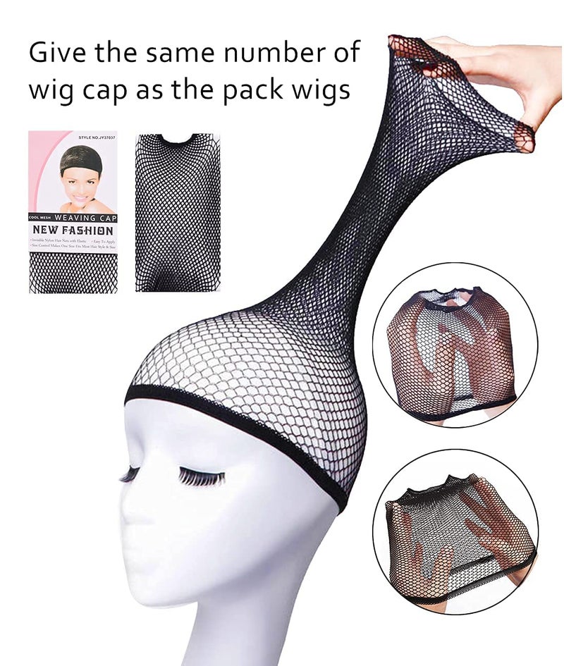 LIULIUBTY 9 Pieces Short Bob Hair Wigs 12" Straight with Flat Bangs Synthetic Fluorescence Colorful Cosplay Daily Party Costume Wigs for Women with Wig Cap - Image 2
