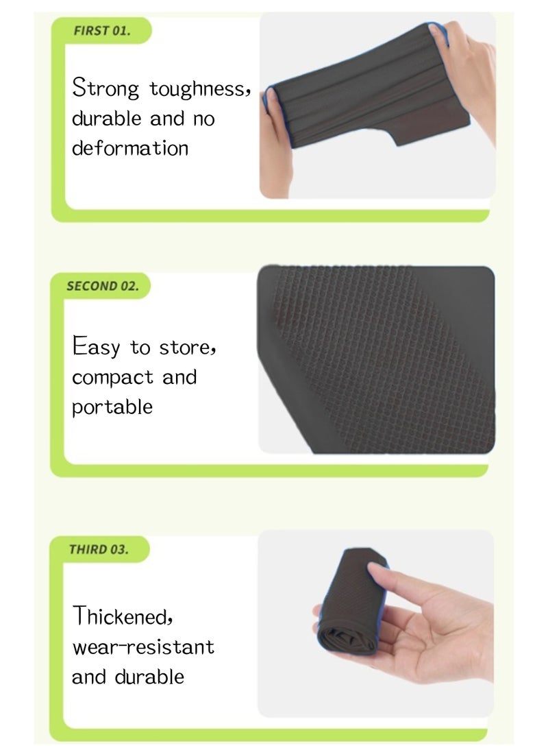 Waterproof Shoe Covers,Non-Slip Water Resistant Overshoes Silicone Rubber Rain Shoe Cover Outdoor cycling Protectors apply to Men,Women,Kids(4Pcs,Large,Black) - Image 4