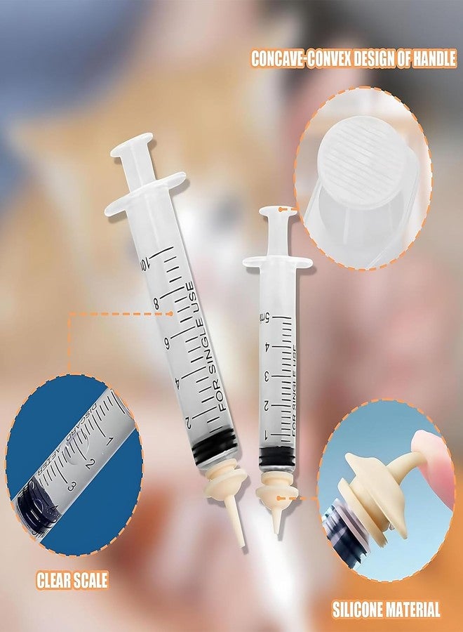 INOCEAN مجموعة إطعام مكونة من 8 قطع، تتضمن محاقن إطعام، وأدوات يدوية لإطعام الطيور والجراء والقطط الصغيرة والهامستر والحيوانات الصغيرة، ومجموعة إطعام كاملة مع محاقن وملحقات متعددة. - Image 5