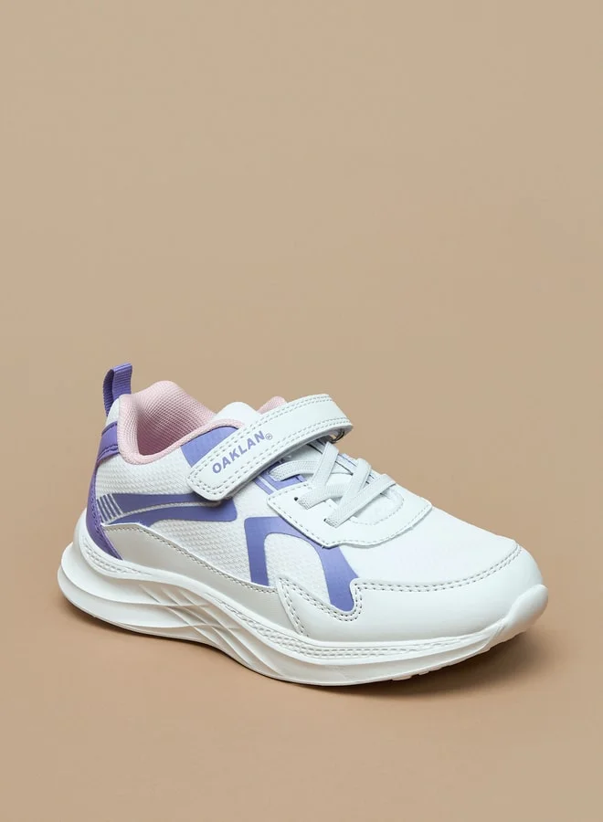 Oaklan by Shoexpress Panelled Sports Shoes with Hook and Loop Closure