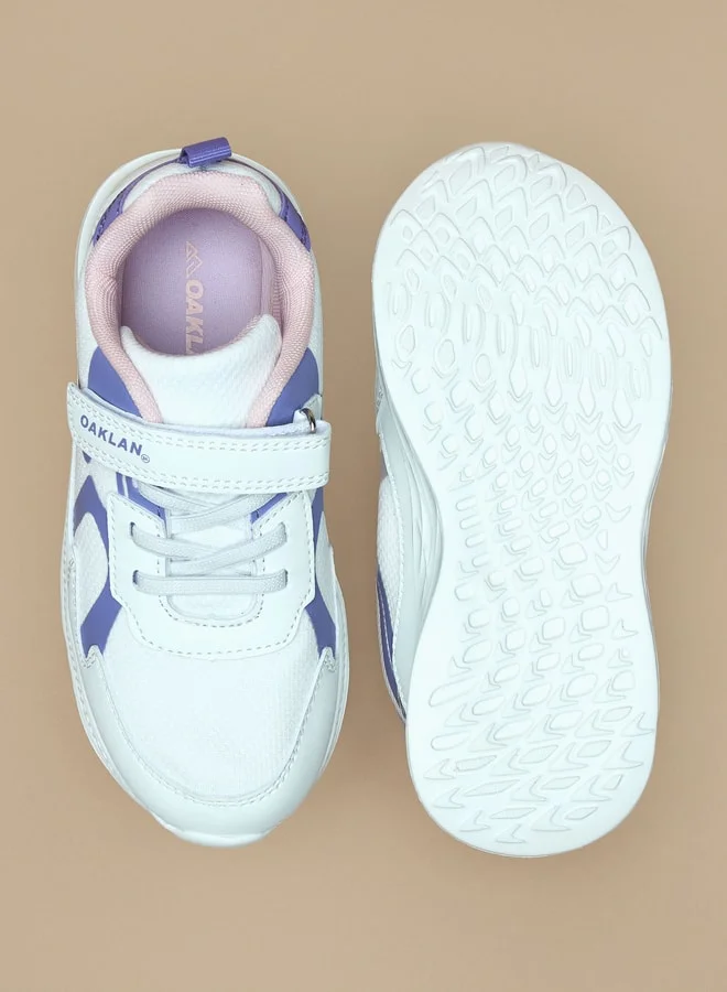 Oaklan by Shoexpress Panelled Sports Shoes with Hook and Loop Closure