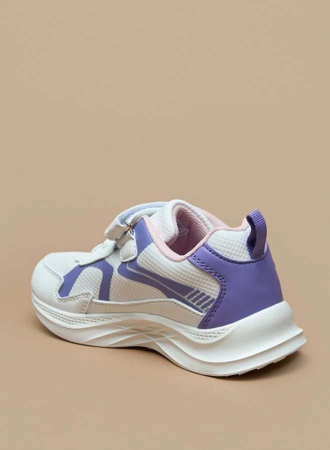 Oaklan by Shoexpress Panelled Sports Shoes with Hook and Loop Closure