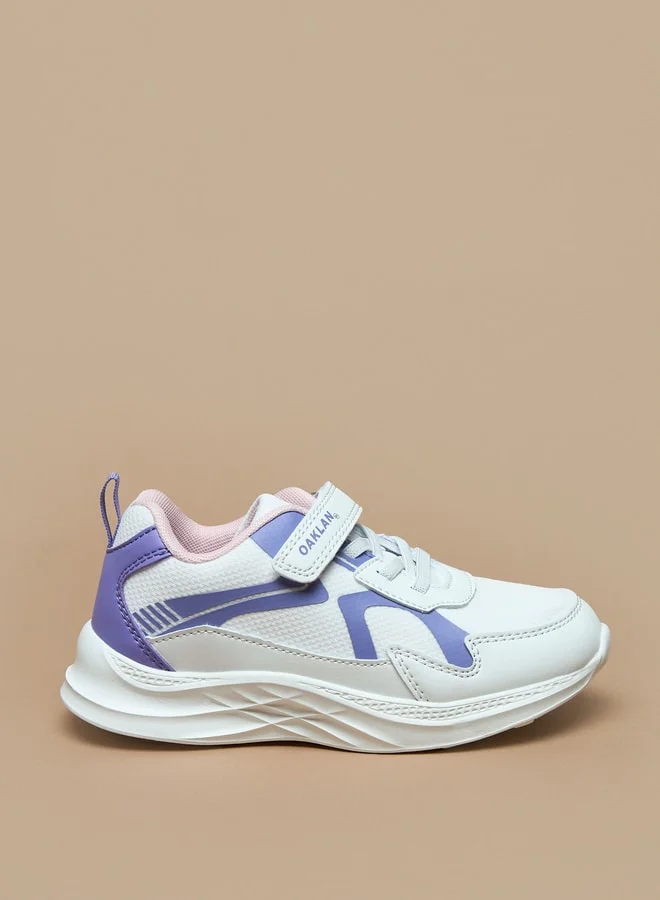 Oaklan by Shoexpress Panelled Sports Shoes with Hook and Loop Closure