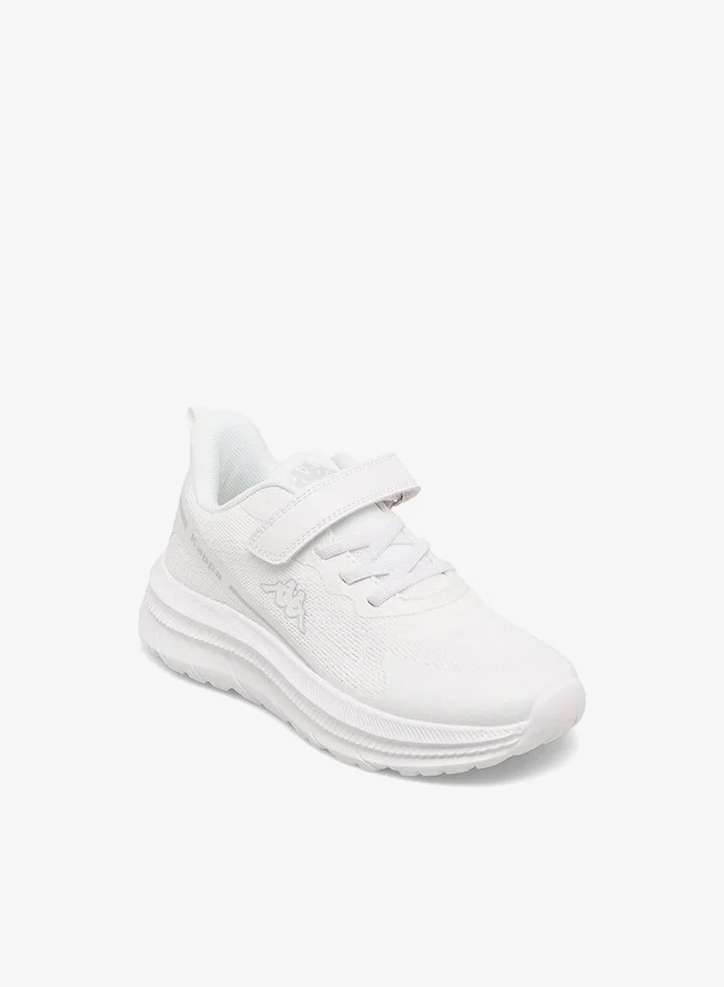 Kappa WHITE Boys Logo Hook & Loop Sports Shoes for Men | Best Price UAE
