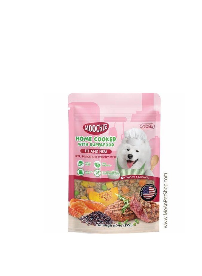 MOOCHIE Moochie Home Cooked Dog Food - Joint and Bone - Lamb, Sweet Potato & Spinach Recipe 225g - Pack of 5 
