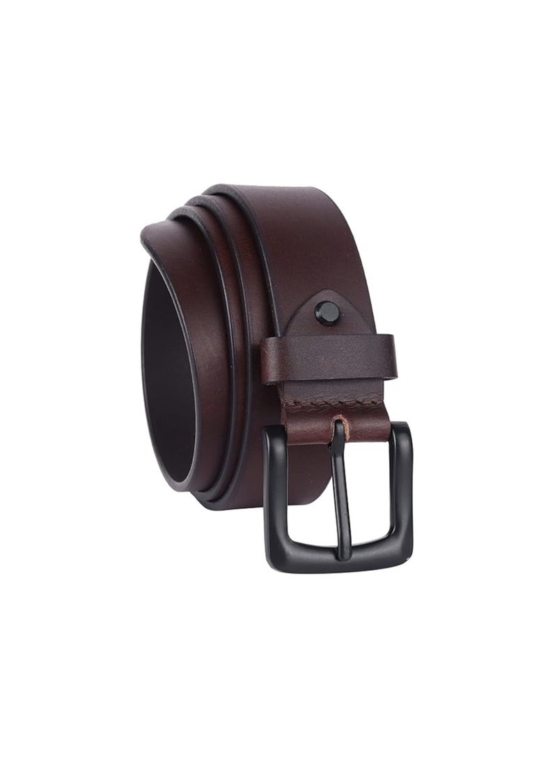 HAMMONDS FLYCATCHER - HAMMONDS FLYCATCHER Genuine Leather Belt for Men - Adjustable Waistband up to 46 Inches Belt for Jeans & Dress Pants - 1.5" Width - Zinc Casted Buckle - Formal & Casual Wear - Branded Mens Belt - Image 1