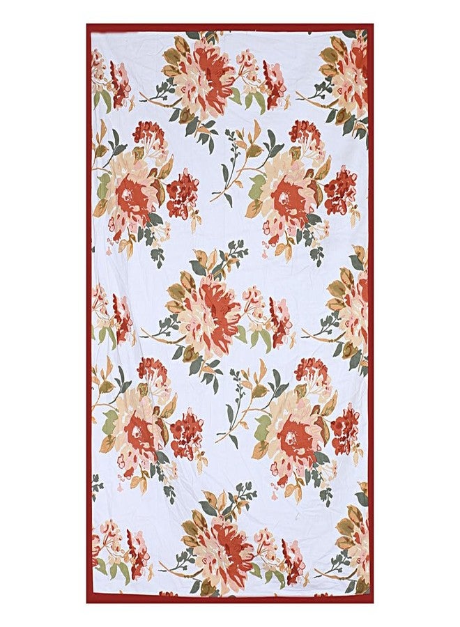 Texstylers Pure Cotton 36 x 36 Inches Printed 2 Seater Square Coffee Table Cloth Cover, Orange Red - Image 4