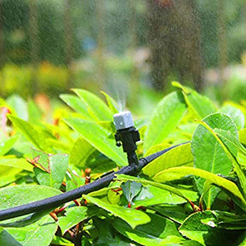 DIY Crafts Pack of 50 Pcs, Nozzles & Tee Joints, Plastic Spray Nozzles Water Misting Fog Cooling Nozzles Atomizing Sprinkler Head F(Pack of 50 Pcs, Nozzles & Tee Joints) - Image 3