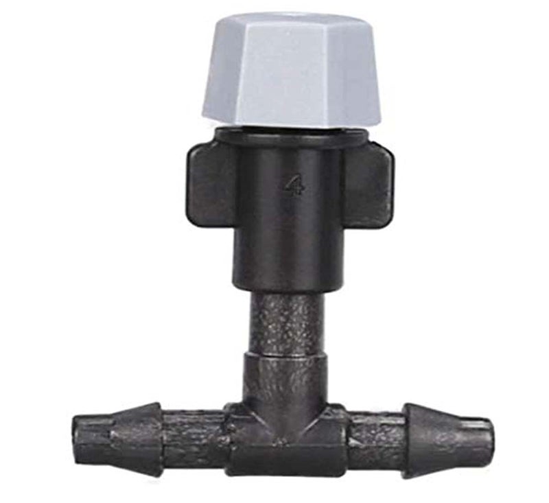 DIY Crafts Pack of 50 Pcs, Nozzles & Tee Joints, Plastic Spray Nozzles Water Misting Fog Cooling Nozzles Atomizing Sprinkler Head F(Pack of 50 Pcs, Nozzles & Tee Joints) - Image 1