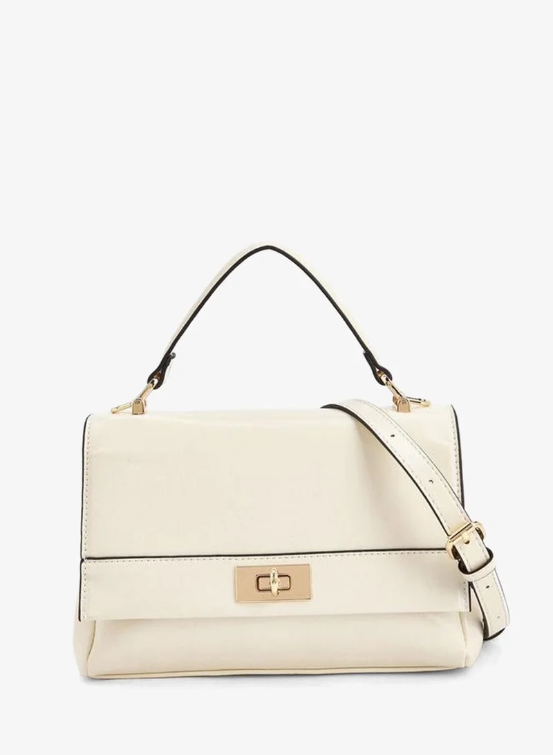 بابريكا Solid Satchel Bag With Detachable Strap