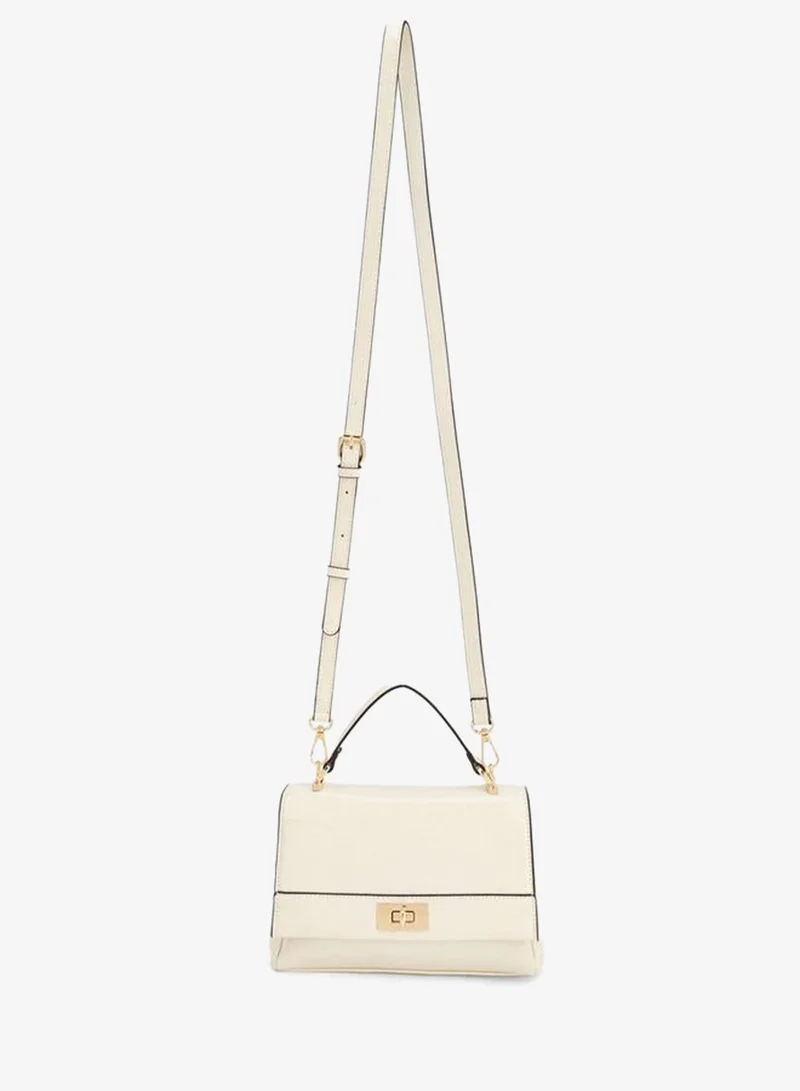 بابريكا Solid Satchel Bag With Detachable Strap