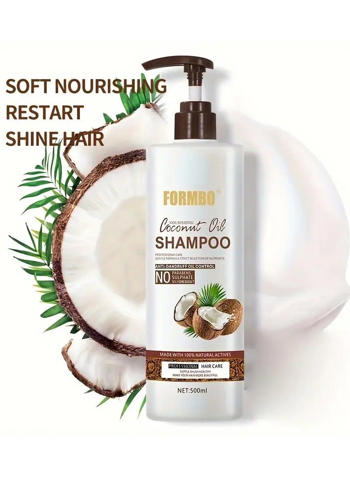 FORMBO Coconut Shampoo, Coconut Oil Shampoo 500ML - Image 1