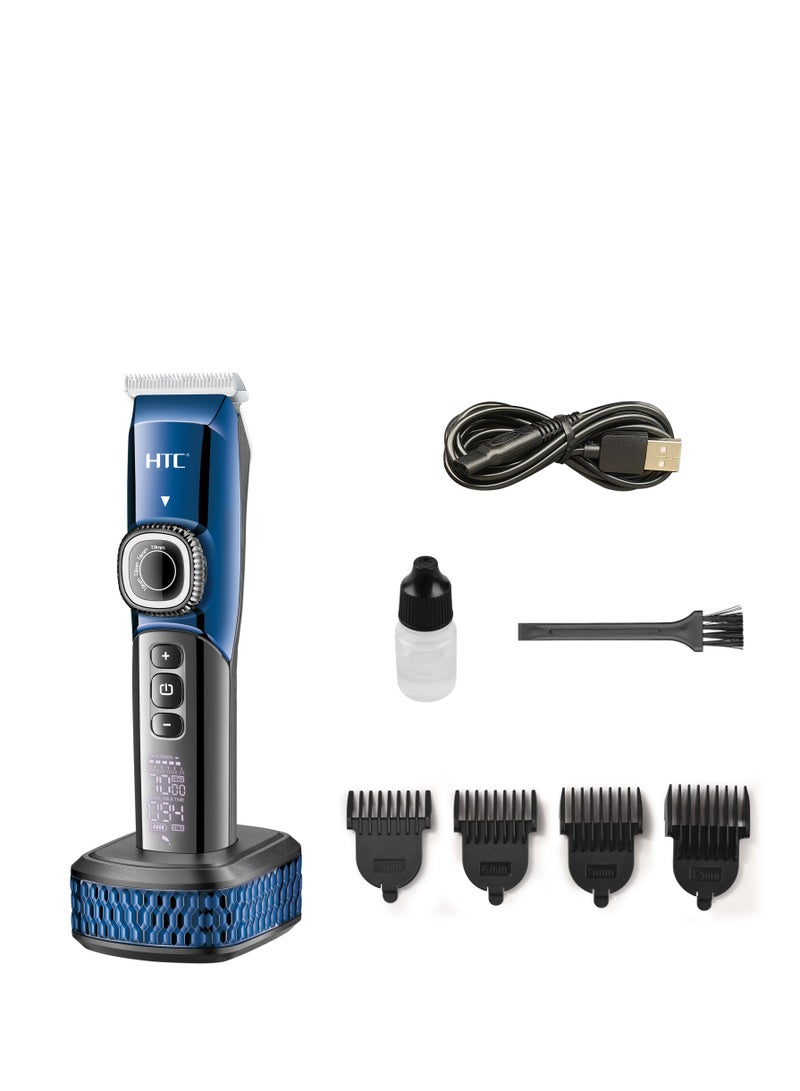 HTC AT-788 Portable Hair Cut Machine for Men Professional Clipper, with 2200 mAH Battery with LED Display - Image 1