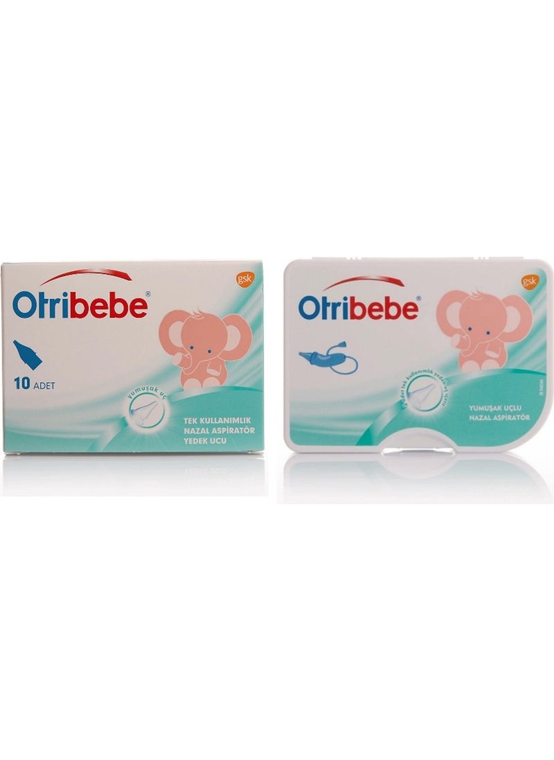 Otribebe مشرط أنفي ذو طرف ناعم + طرف احتياطي لمشرط الأنف 10 قطع 
